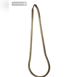 24 inch 14k gold filled fancy herringbone necklace